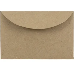 Clearance JAM Paper 3Drug Mini Recycled Kraft Envelopes, 2.3125 x 3.625, Brown Kraft Paper Bag, 100/Pack (5207691A)