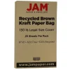 Card Stock*JAM Paper Extra Heavyweight Cardstock Paper, 130 lbs., 8.5" x 14", Brown Kraft, 25 Sheets/Pack (78832697)
