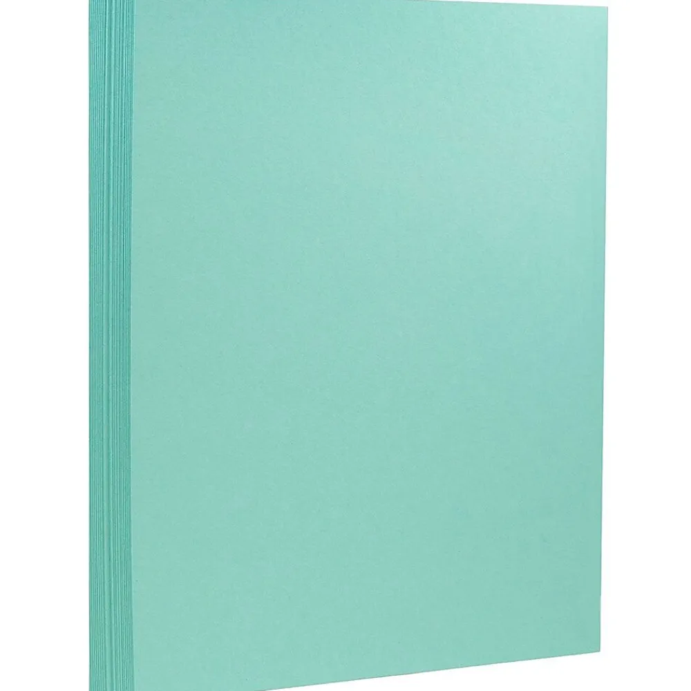 Card Stock*JAM Paper Extra Heavyweight 130 lb. Cardstock Paper, 8.5" x 11", Turquoise, 25 Sheets/Pack (296131624)