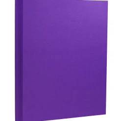 Card Stock*JAM Paper Extra Heavyweight 130 lb. Cardstock Paper, 8.5" x 11", Electric Violet Purple, 25 Sheets/Pack (296331628)