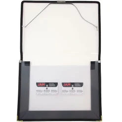 Fabric Portfolio Case with Elastic Closure, Clear (368331609)<JAM Paper Clearance