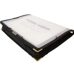 Fabric Portfolio Case with Elastic Closure, Clear (368331609)<JAM Paper Clearance