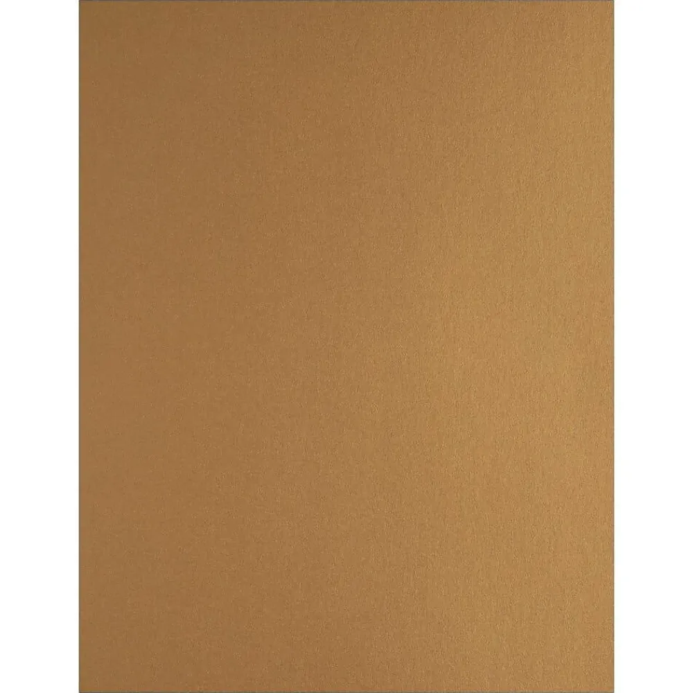 Multipurpose Paper*JAM Paper Foil 2-Sided 8.5" x 11" Color Multipurpose Paper, 24 lbs. Gold, 50 Sheets/Ream (1683736)