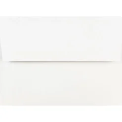 Sale JAM Paper Gummed A7 Invitation Envelopes, 7 1/4" x 5 1/4", Regular White, 100/Pack (73767C)