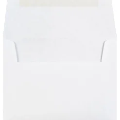 JAM Paper Gummed A2 Invitation Envelopes, 5 3/4" x 4 3/8", White, 100/Pack (MOOP6250LDIC)