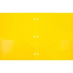 Pocket Folders|JAM Paper Heavy Duty 3 Hole Punch 2 Pocket Folder, Plastic, Assorted Primary Colors, 12/Pack (383HHPrgbypblb)