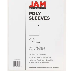 Sheet Protectors|JAM Paper ® Heavyweight Plastic Sleeves, 9