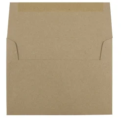 Outlet JAM Paper Kraft A6 Invitation Envelopes, 4.75 x 6.5, Brown Kraft Paper Bag, 25/Pack (LEKR650)
