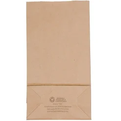 JAM Paper Kraft Lunch Bags, Brown, 25/Pack (690KRBR)
