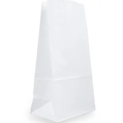 Lunch Totes & Water Bottles|JAM Paper Kraft Lunch Bags, Large, 6" x 11" x 3.5", White, Bulk 500 Bags/Box (692KRWHB)