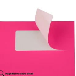 New JAM Paper Laser/Inkjet Address Labels, 1 x 2 5/8, , 30 Labels/Sheet, 4 Sheets/Pack (354328011) Neon Pink