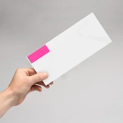 New JAM Paper Laser/Inkjet Address Labels, 1 x 2 5/8, , 30 Labels/Sheet, 4 Sheets/Pack (354328011) Neon Pink