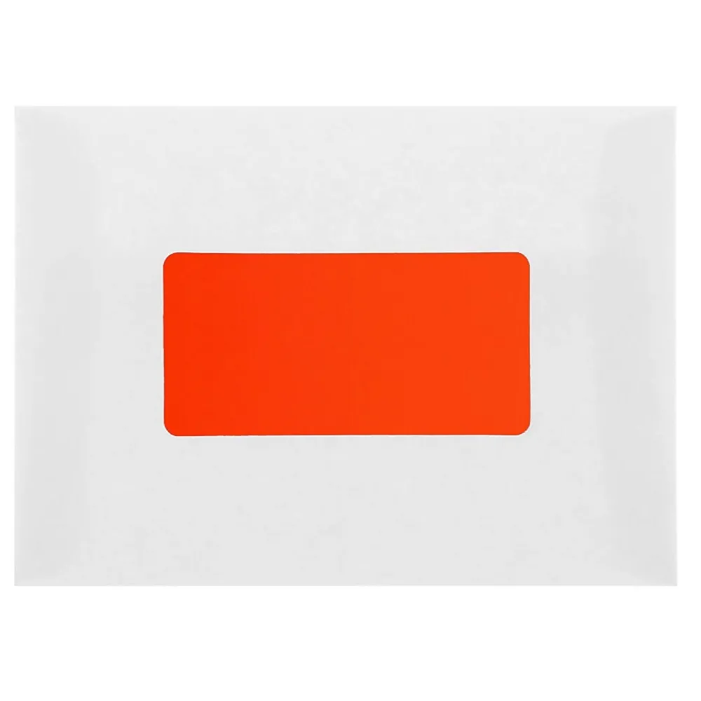 Hot JAM Paper Laser/Inkjet Shipping Labels, 2" x 4", , 10 Labels/Sheet, 12 Sheets/Pack (354328034) Neon Red