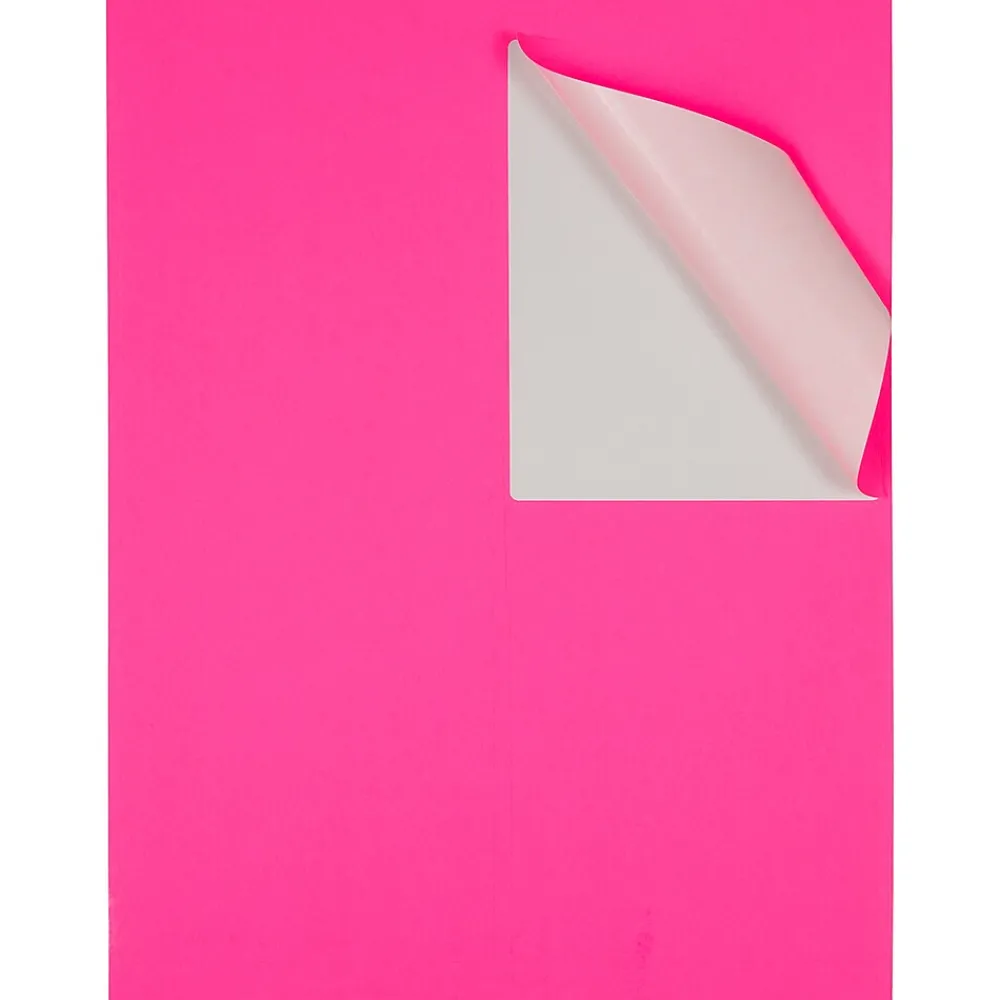 Sale JAM Paper Laser/Inkjet Shipping Labels, 4" x 5", , 4 Labels/Sheet, 30 Sheets/Pack (354329165) Neon Pink