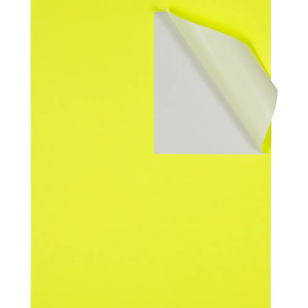 Hot JAM Paper Laser/Inkjet Shipping Labels, 4" x 5", , 4 Labels/Sheet, 30 Sheets/Pack (354329153) Neon Yellow