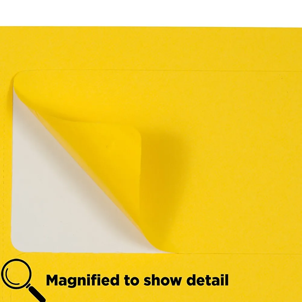 Hot JAM Paper Laser/Inkjet Shipping Address Labels, 2" x 4", , 10 Labels/Sheet, 12 Sheets/Pack (302724410) Yellow