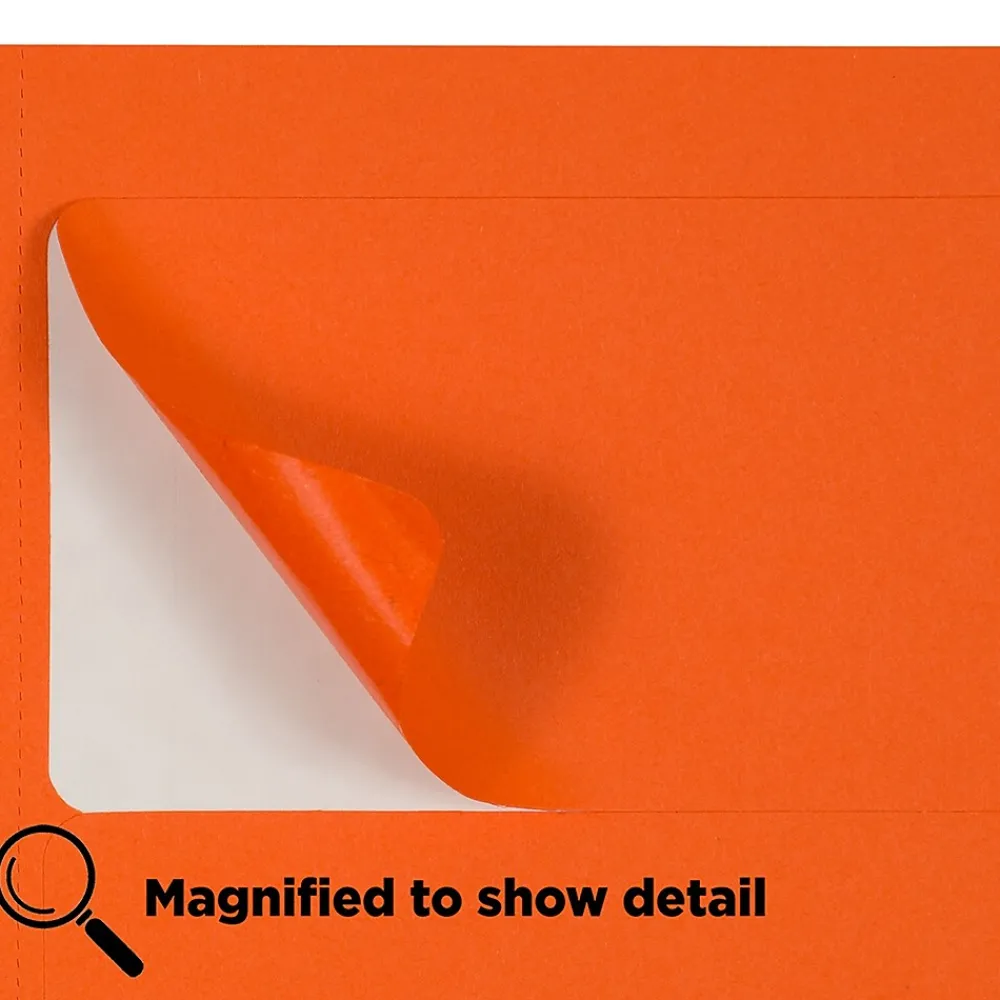 Online JAM Paper Laser/Inkjet Shipping Address Labels, 2" x 4", , 10 Labels/Sheet, 12 Sheets/Pack (302725784) Orange