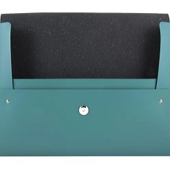 Leather Portfolio Case with Snap Closure, Teal, 12/Pack (233329922B)<JAM Paper New