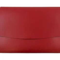 Leather Portfolio Case with Snap Closure, Red, 12/Carton (2233317453B)<JAM Paper Best