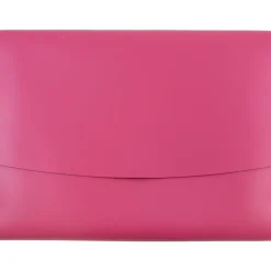 Leather Portfolio Case with Snap Closure, Fuchsia Pink (2233320839)<JAM Paper Best