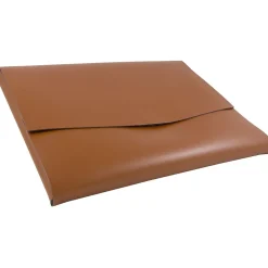 Leather Portfolio Case with Snap Closure, Brown, 12/Carton (2233320843B)<JAM Paper New