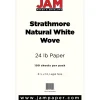 Resume Paper*JAM Paper ® Legal Strathmore 24lb Paper, 8.5 x 14, Natural White Wove, 100 Sheets/Pack (2203719139)