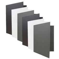 Pocket Folders|JAM Paper Linen 2-Pocket Folders, Multicolored, Assorted Business Colors, 6/Pack (24365119)