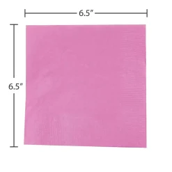 JAM Paper Lunch Napkin, 2-ply, Fuchsia Pink, 50 Napkins/Pack (255621948)