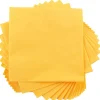 JAM Paper Lunch Napkin, 2-ply, Yellow, 50 Napkins/Pack (255621945)