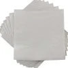 JAM Paper Lunch Napkin, 2-ply, Silver, 50 Napkins/Pack (255628827)