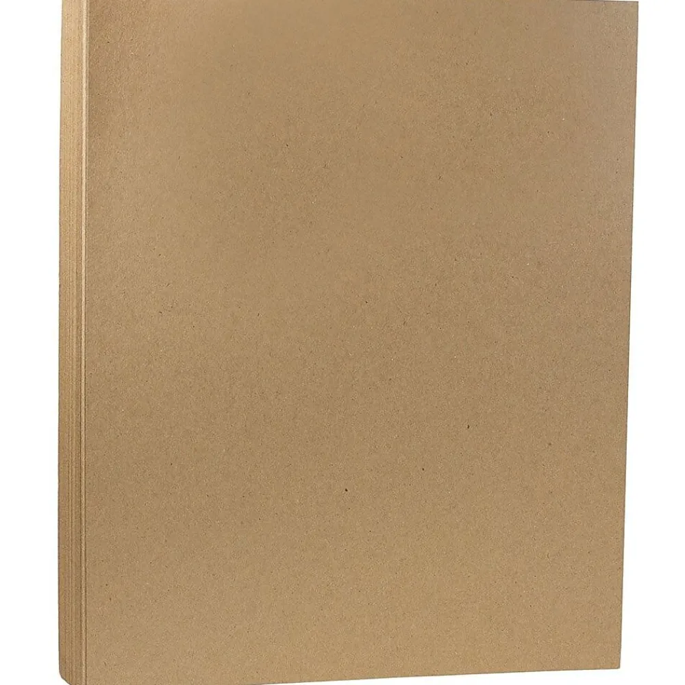 Multipurpose Paper*JAM Paper Matte 8.5" x 11" Multipurpose Paper, 28 lbs., Paper, Brown Kraft, 500 Sheets/Ream (LEKR36926B)