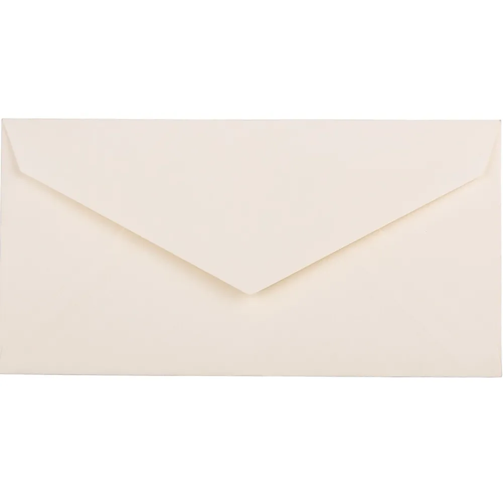 Outlet JAM Paper Monarch Strathmore Invitation Envelopes, 3.875 x 7.5, Natural White Wove, 25/Pack (3197090)