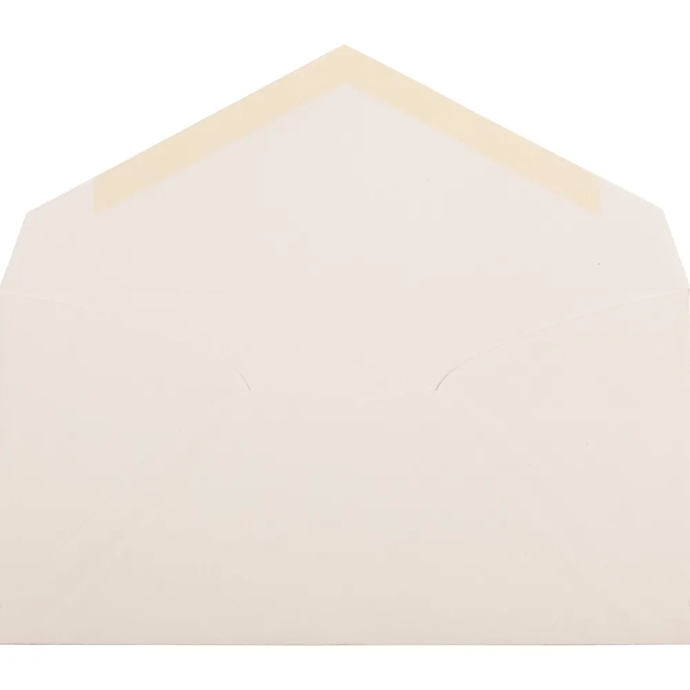 Outlet JAM Paper Monarch Strathmore Invitation Envelopes, 3.875 x 7.5, Natural White Wove, 25/Pack (3197090)