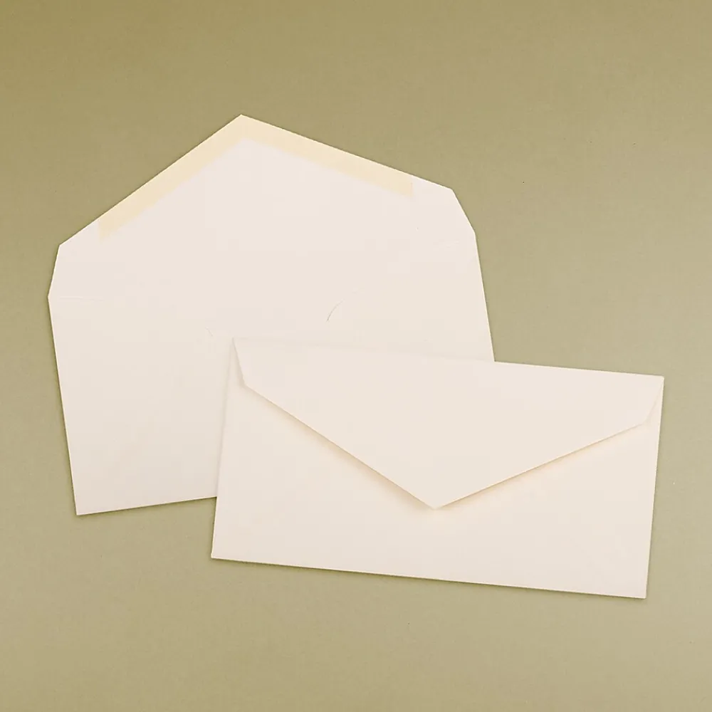Outlet JAM Paper Monarch Strathmore Invitation Envelopes, 3.875 x 7.5, Natural White Wove, 25/Pack (3197090)