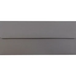 JAM Paper Open End #10 Business Envelope, 4 1/8" x 9 1/2", Dark Grey, 50/Pack (36396438I)