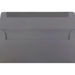 JAM Paper Open End #10 Business Envelope, 4 1/8" x 9 1/2", Dark Grey, 50/Pack (36396438I)