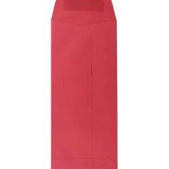 JAM Paper Open End #10 Currency Envelope, 4 1/8" x 9 1/2", Red, 50/Pack (25048I)