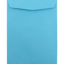 Best JAM Paper Open End Catalog Envelope, 9" x 12", Blue, 50/Pack (80386I)
