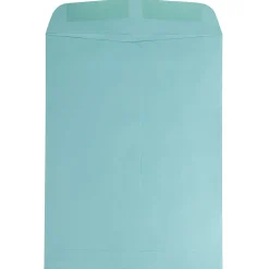 Sale JAM Paper Open End Catalog Envelopes, 9" x 12", Aqua Blue, 100/Pack (31287530f)