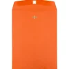 New JAM Paper Open End Clasp #13 Catalog Envelope, 10" x 13", Orange, 100/Box (913745)