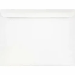 Hot JAM Paper Open End Commercial Booklet Envelopes, Peel & Press, 9" x 12", White, 250/Pack (13751J)