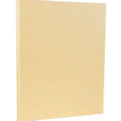 Card Stock*JAM Paper Parchment 65 lb. Cardstock Paper, 8.5" x 11", Antique Gold Yellow, 50 Sheets/Pack (27179)