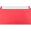 Discount JAM Paper Peel & Seal #10 Business Envelope, 4 1/8" x 9 1/2", Christmas Red, 50/Pack (11789I)