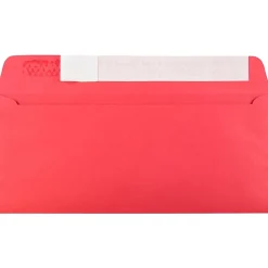 Sale JAM Paper Peel & Seal #10 Kraft Business Envelope, 4 1/8" x 9 1/2", Christmas Red, 25/Pack (11789)