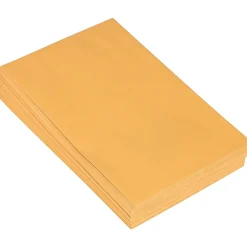 Clearance JAM Paper Peel and Seal Kraft Open End Catalog Envelope, 6