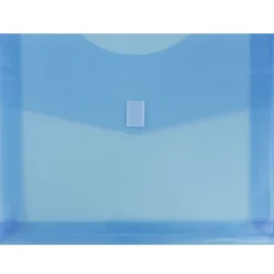 Clearance JAM Paper ® Plastic Envelopes with Hook & Loop Closure, Letter Size, Assorted Colors, 6/Pack (218V2OLIPRYS)