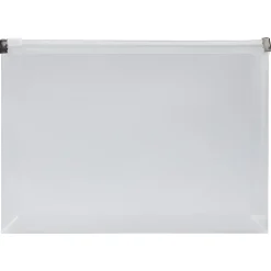 Clearance JAM Paper Plastic Envelopes with Zip Closure, Small, 4.5 x 6.5, Clear, 12/Pack (473Z1CL)