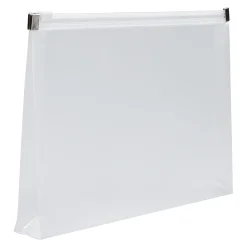 Clearance JAM Paper Plastic Envelopes with Zip Closure, Small, 4.5 x 6.5, Clear, 12/Pack (473Z1CL)
