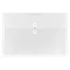 Online JAM Paper Plastic Envelopes with Button and String Tie Closure, Legal Size, Clear, 12/Pack (219B1CL)