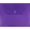 Online JAM Paper ® Plastic Envelopes with Hook & Loop Closure, Letter Booklet, 9.75 x 13, Purple, 12/Pack (218V0PU)